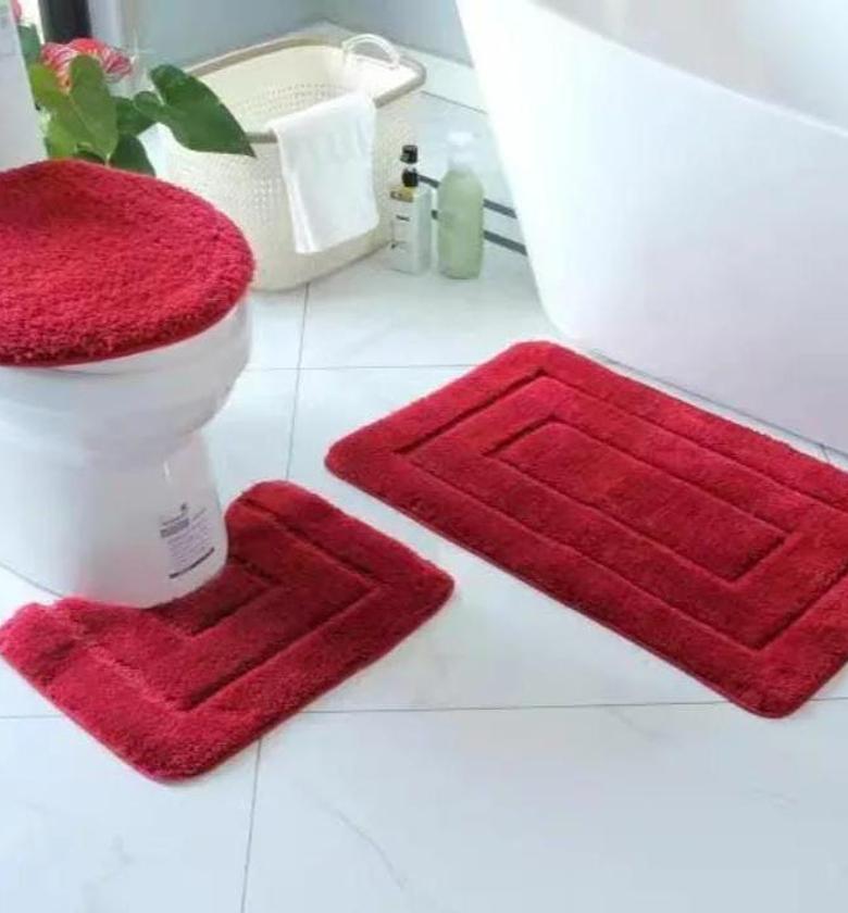 3pc antislip Toilet mats image
