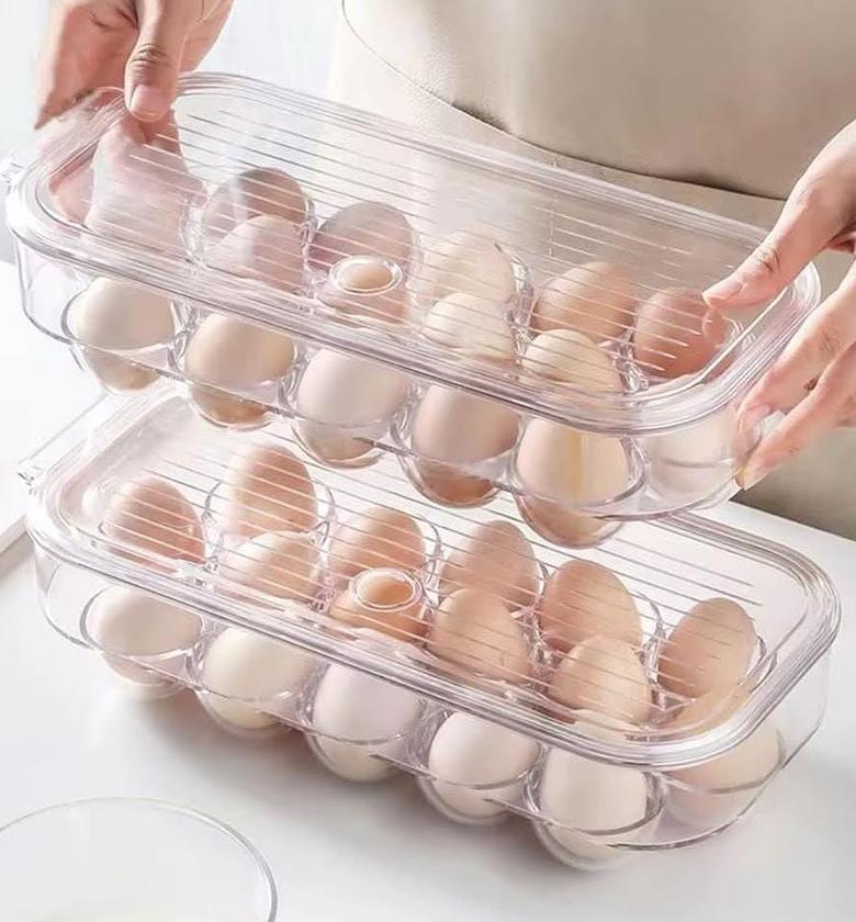 16 grid acrylic egg tray with cover image
