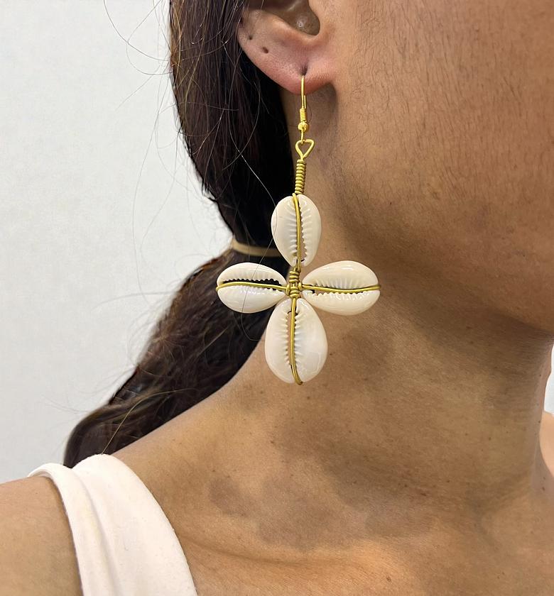 Cross Pattern  Earrings image
