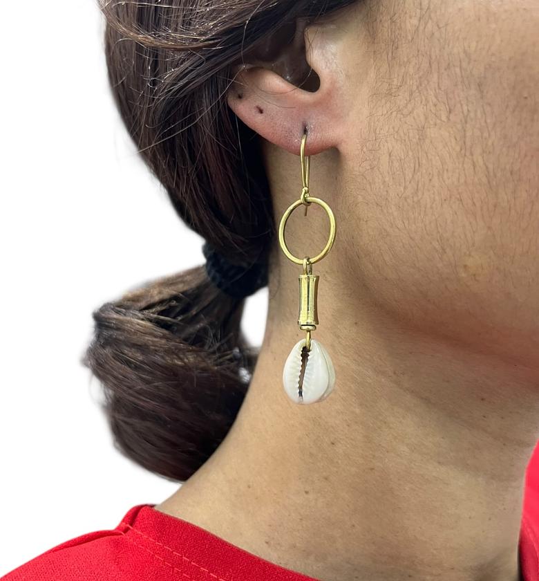 Nadira Brass Earrings image