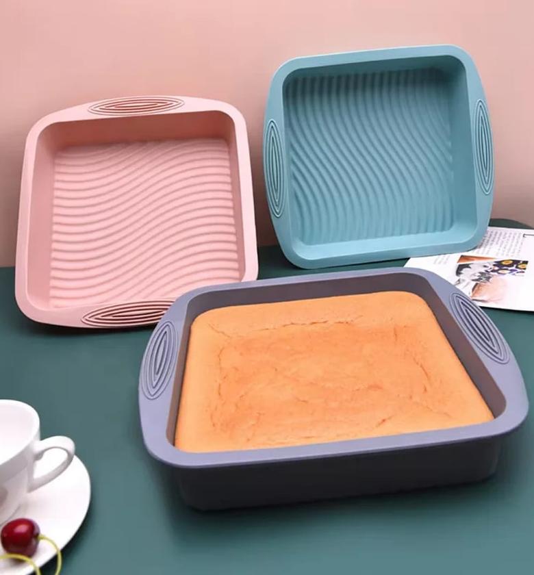 Premium 3D Square Silicone Baking Tin and Dessert Mold image