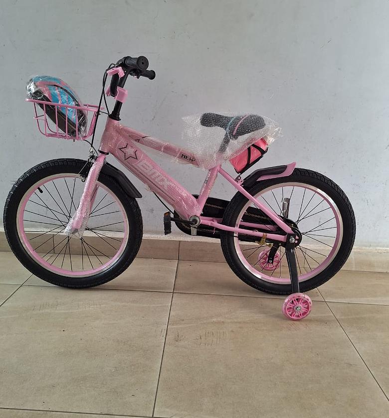 Girls Bicycle.  Pink Size 20 children's BMX bicycle with free helmet For Age Between 7yrs to 12 yrs image