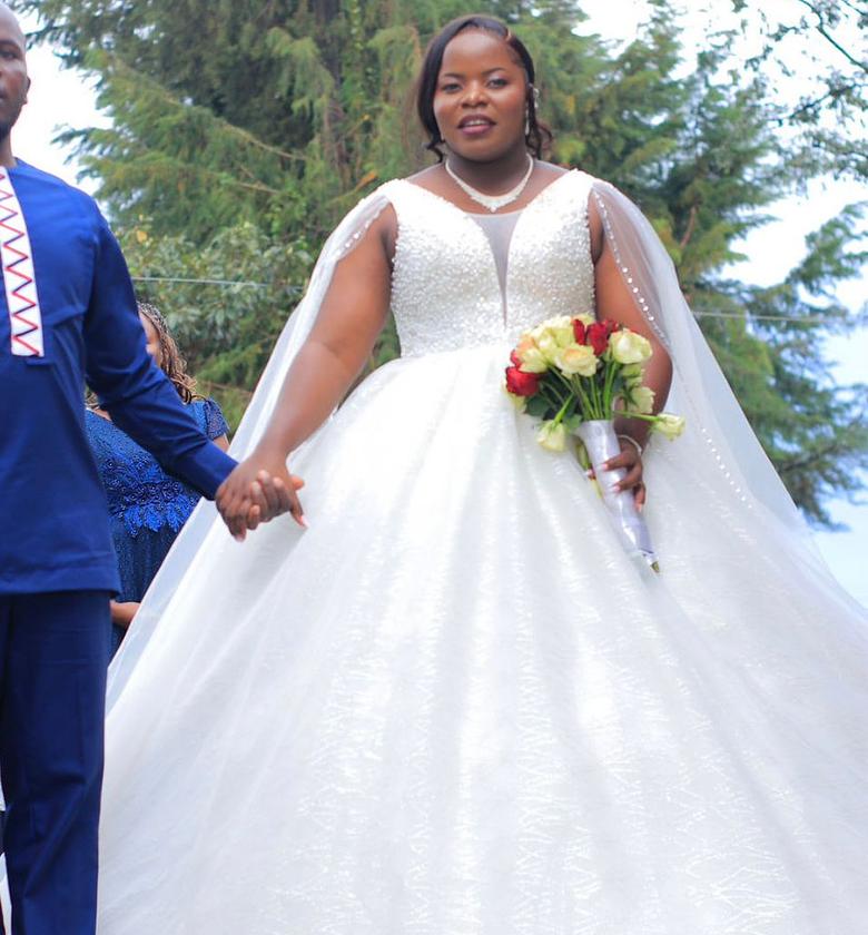 Bridal Cape Majesty Wedding Gown - FOR HIRE image