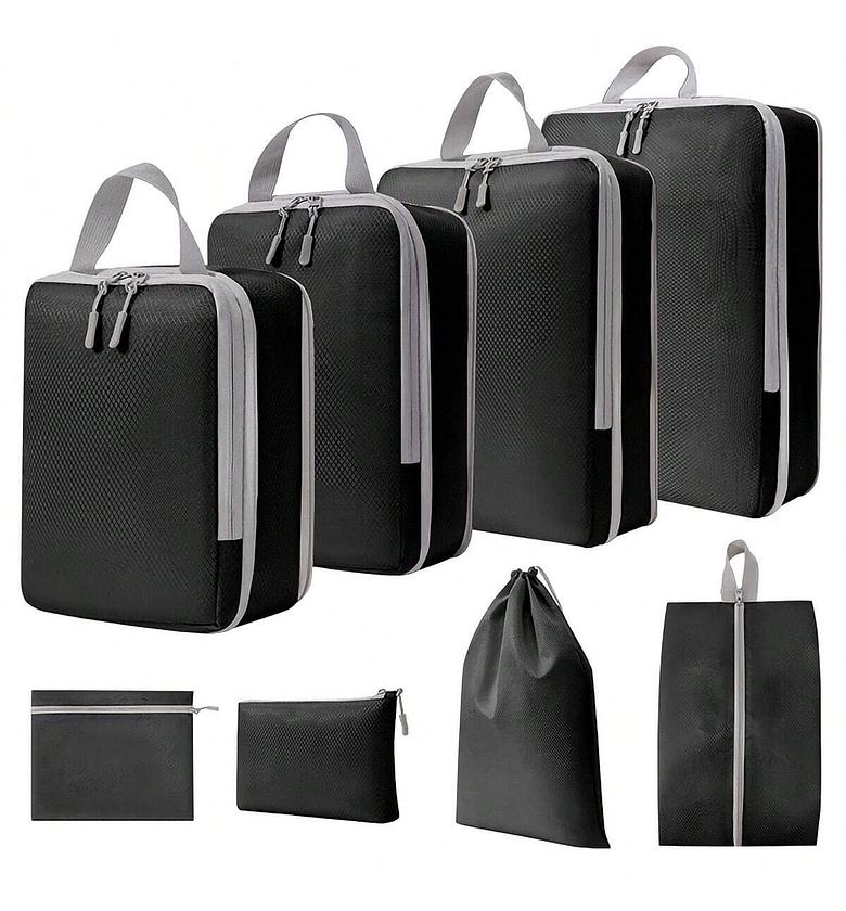 Set of 8 Compressible Packing Travel Storage Bags image