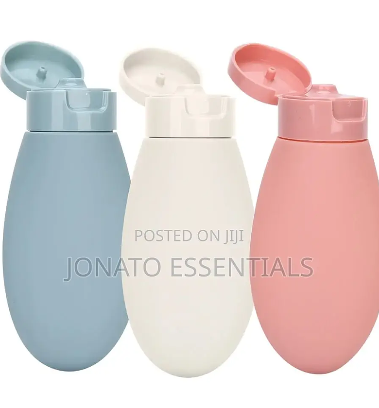 3pc Travel Refill Bottles for Shampoo, Shower Gel or Lotion image