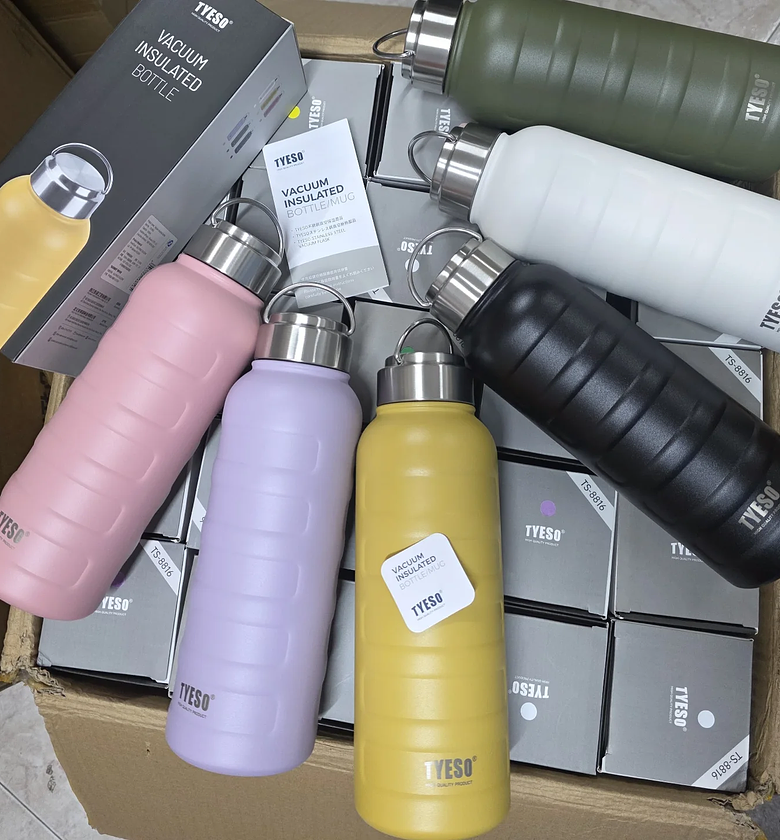 1L Portable Vacuum Insulated Travel Tumbler with Ceramic Lining and Handle image