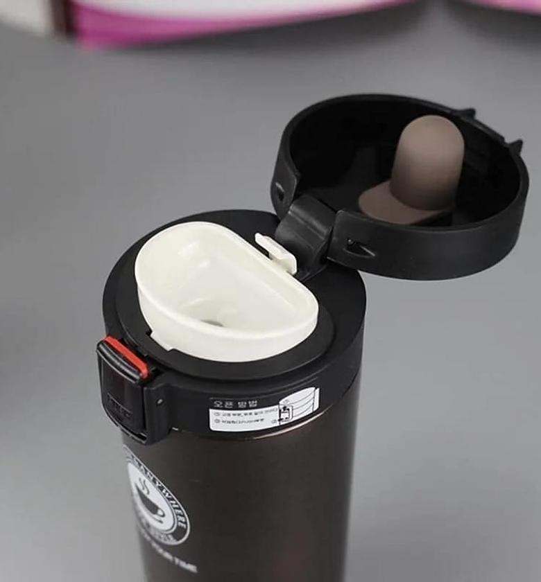 380ml Thermos Coffee Cup Tea Mug Double Layer Stainless Steel Vacuum Insulated Metal Thermos Outdoor Sports Water Bottle.                                                        image