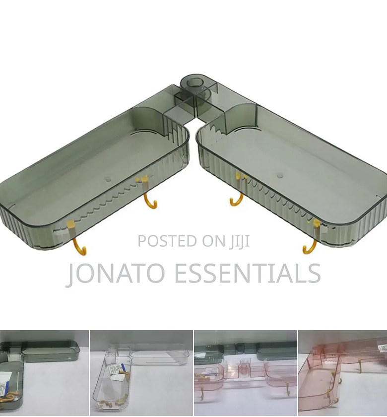 Flexible Detachable Wall Shelf, Bathroom Organizer image