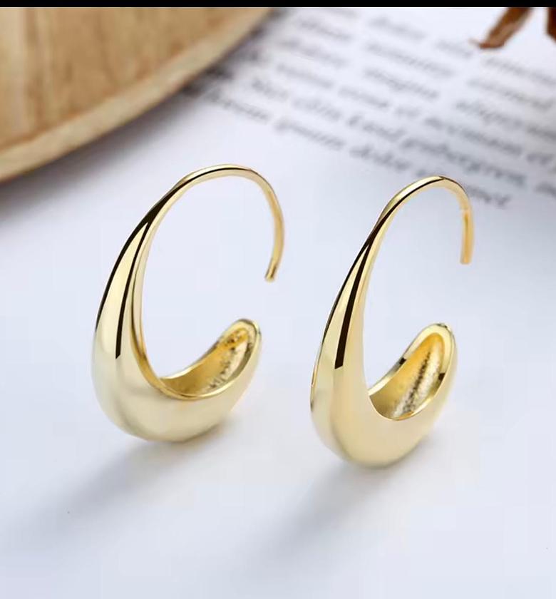 Lustrous Teardrop Hoops image