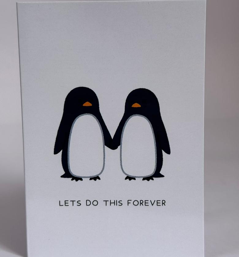 Penguin Friendship Card – Cute, Warm, and Unbreakable image