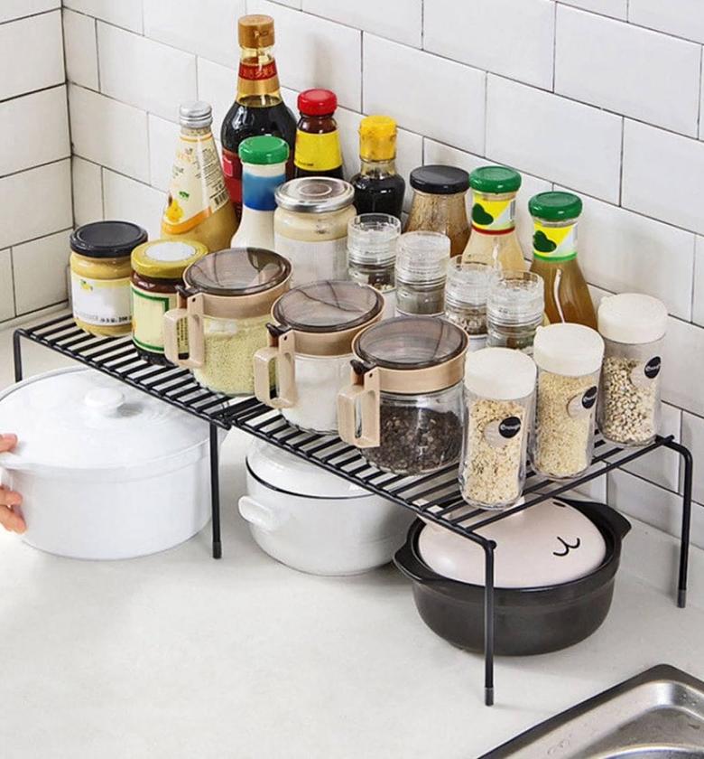 Expandable Carbon Steel Shelf Raiser Organizer image