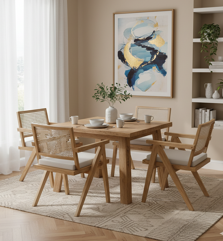 Modern Rattan Dining Set image
