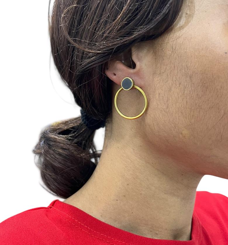 Uzuri Brass Earrings  image