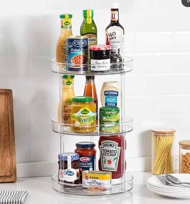 3 layer rotating acrylic organizer image