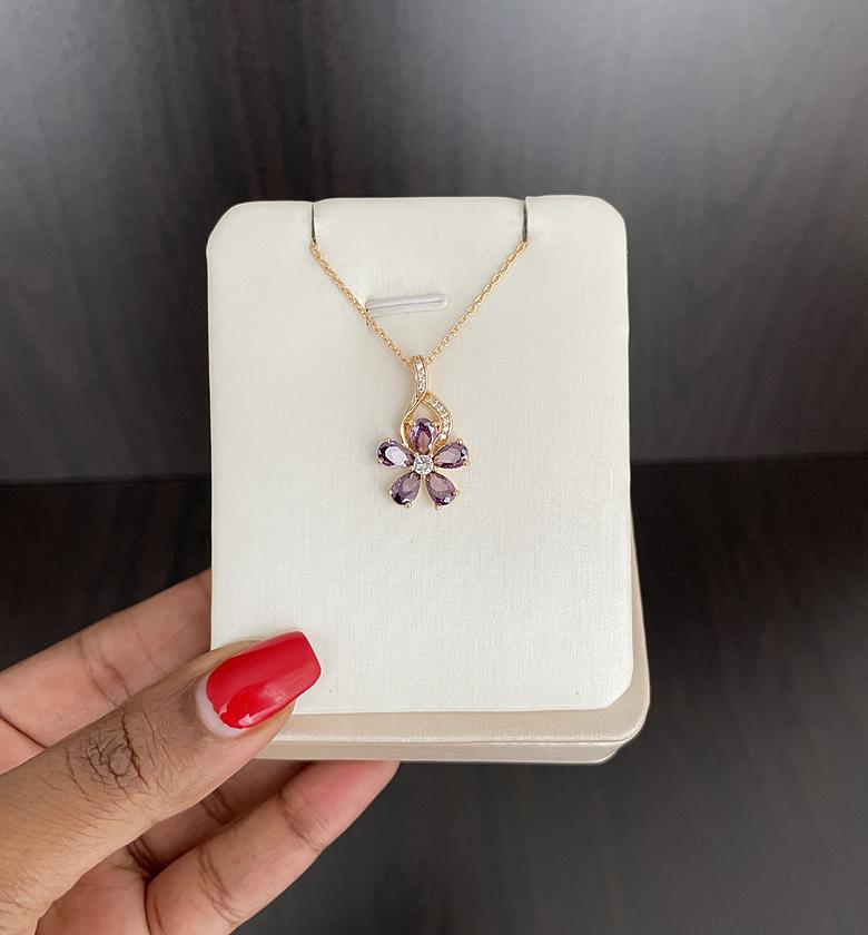 Ingrid Necklace (Purple) image