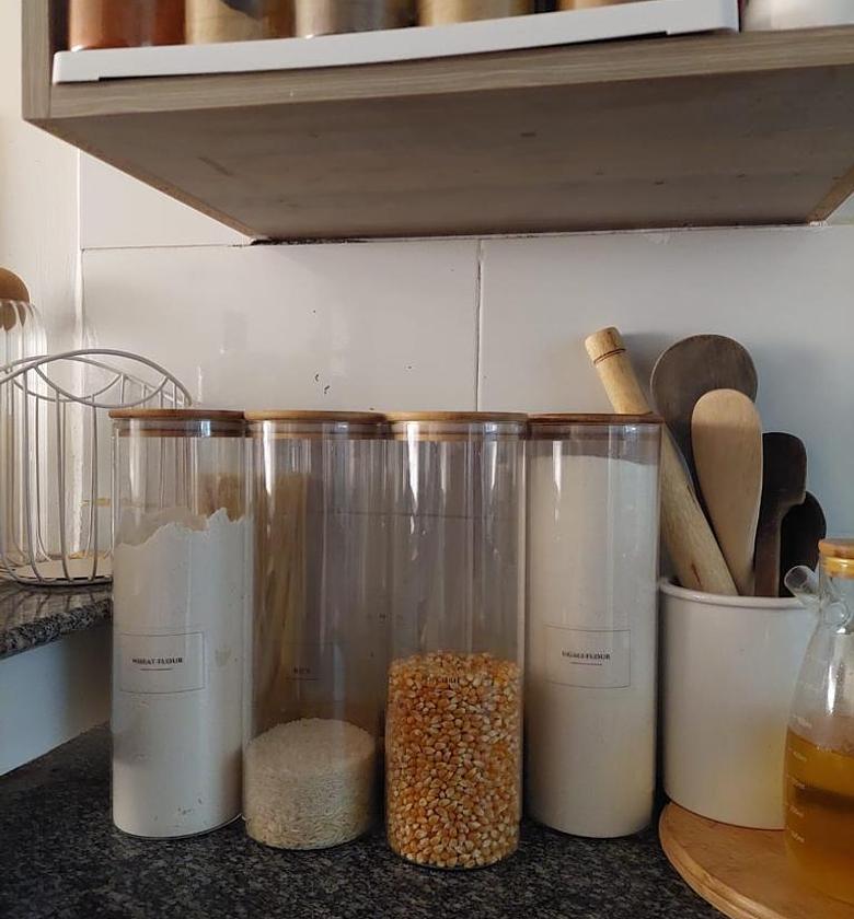 Spaghetti/ Cereal storage jars image