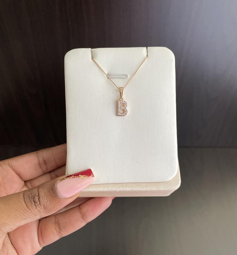 Initial Necklace - B image