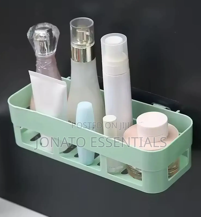 Wall Mounted Bathroom Organizer, Rectangular Bathroom Shelf image