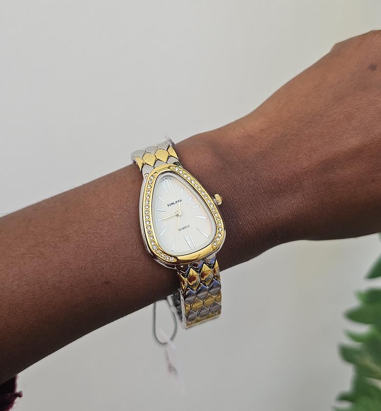 Mixed metal serpentine watch  image