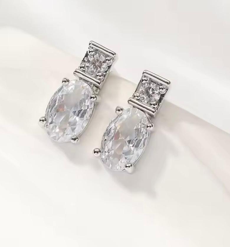 Oval Brilliance Drop Studs image