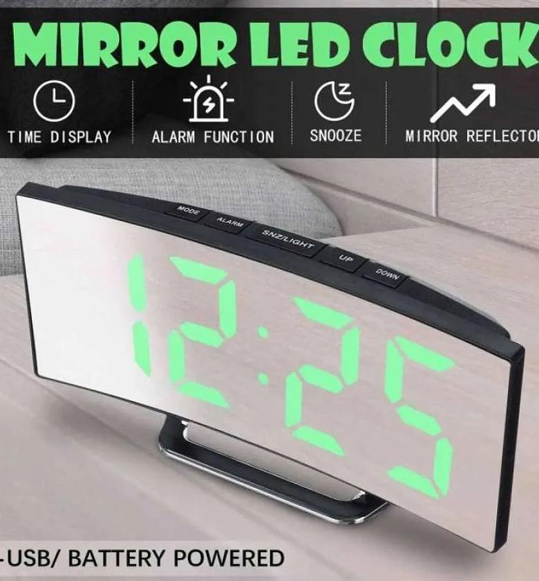 Curved Digital Alarm Clock image