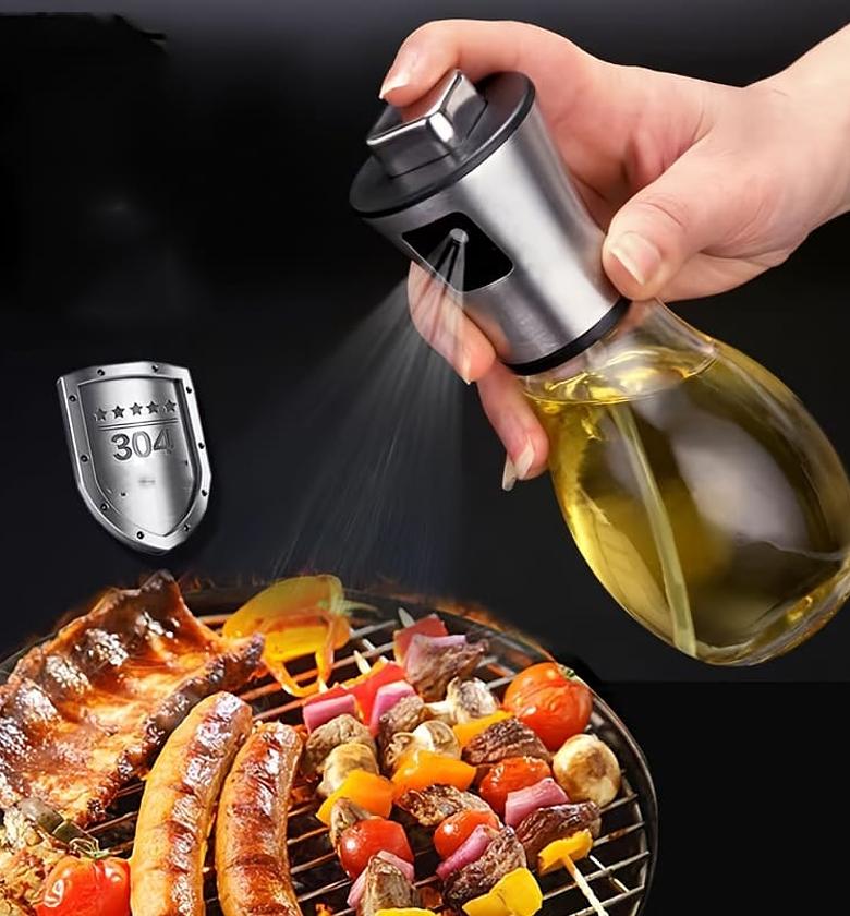 200ml Glass Oil Spray Bottle, Sprayer image
