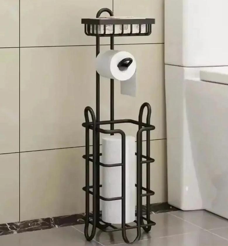 Black heavy duty Tissue holder with wipes/phone holder image