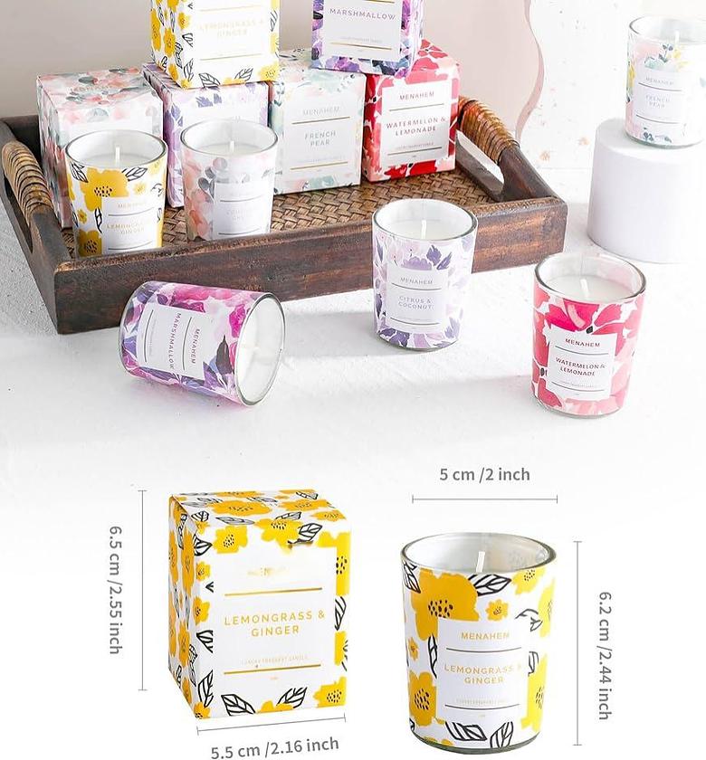 50g Citrus and coconut scented candle in glass  image