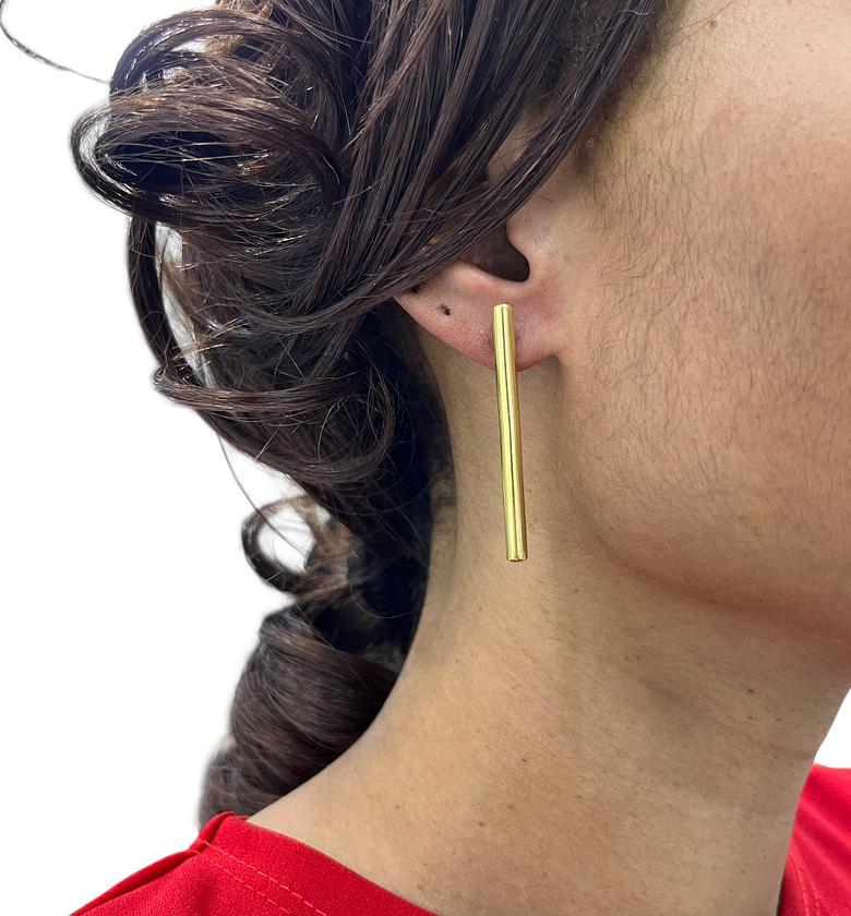 Nia Brass Earrings  image