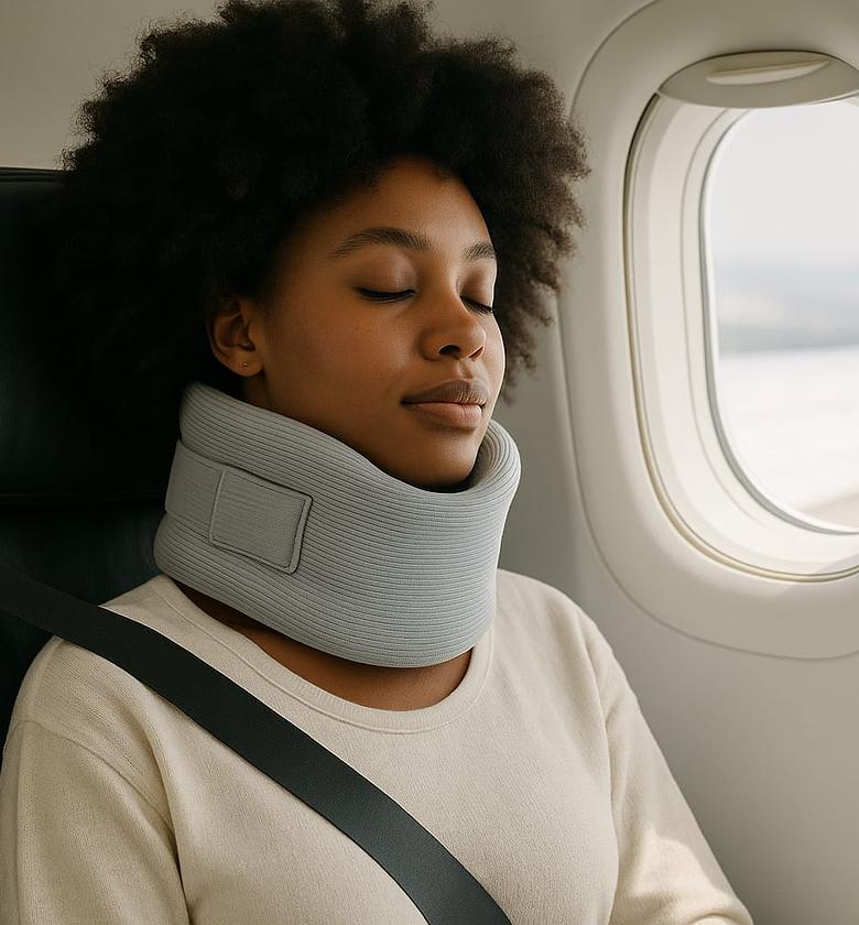 Travel soft neck support, travel neck pillow  image