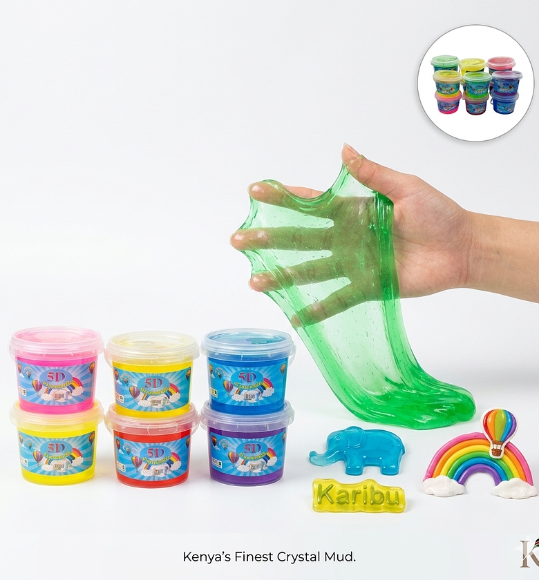 5D Crystal Mud Slime Non-Toxic Sensory Fidget Toy for Kids DIY Crafts & Stress Relief image