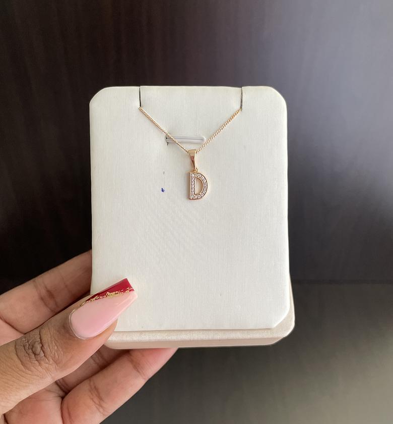 Initial Necklace - D image