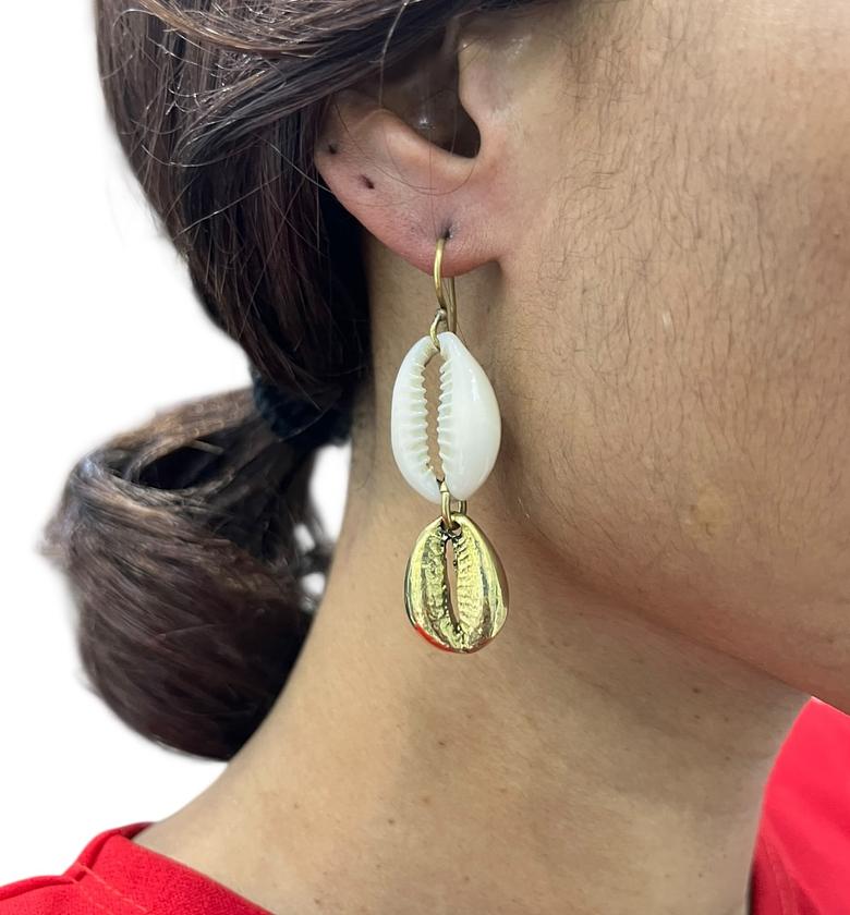 Baraka Brass Earrings image