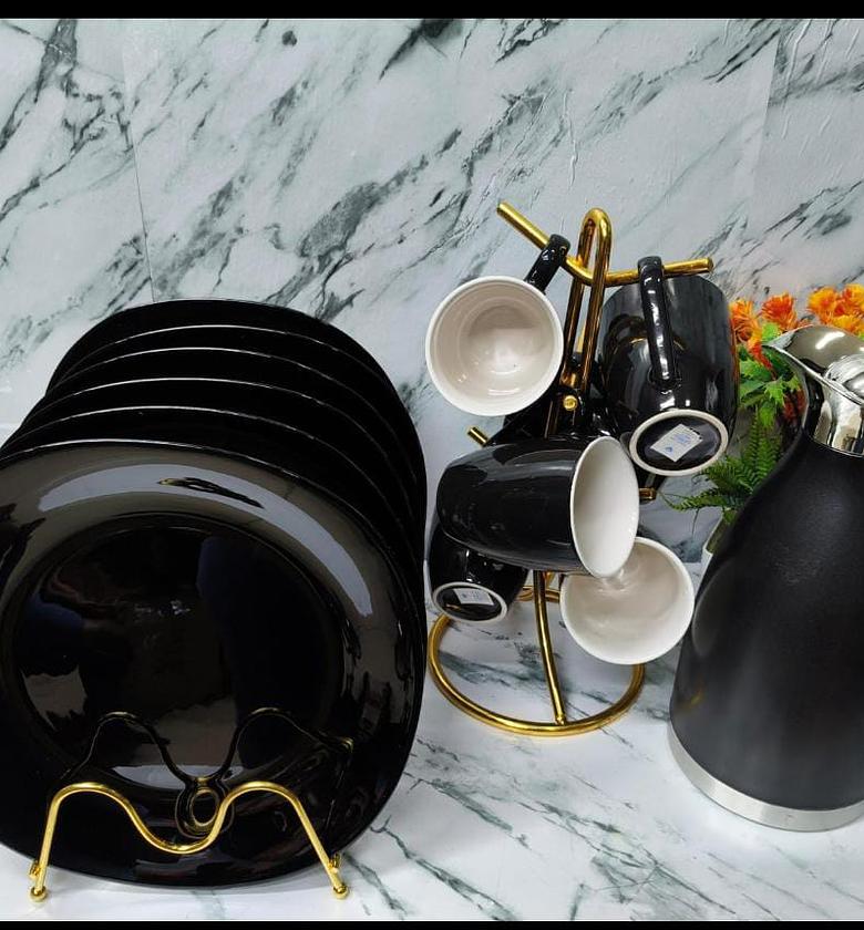 New All-Black 13-Piece Dinner Set Combo image