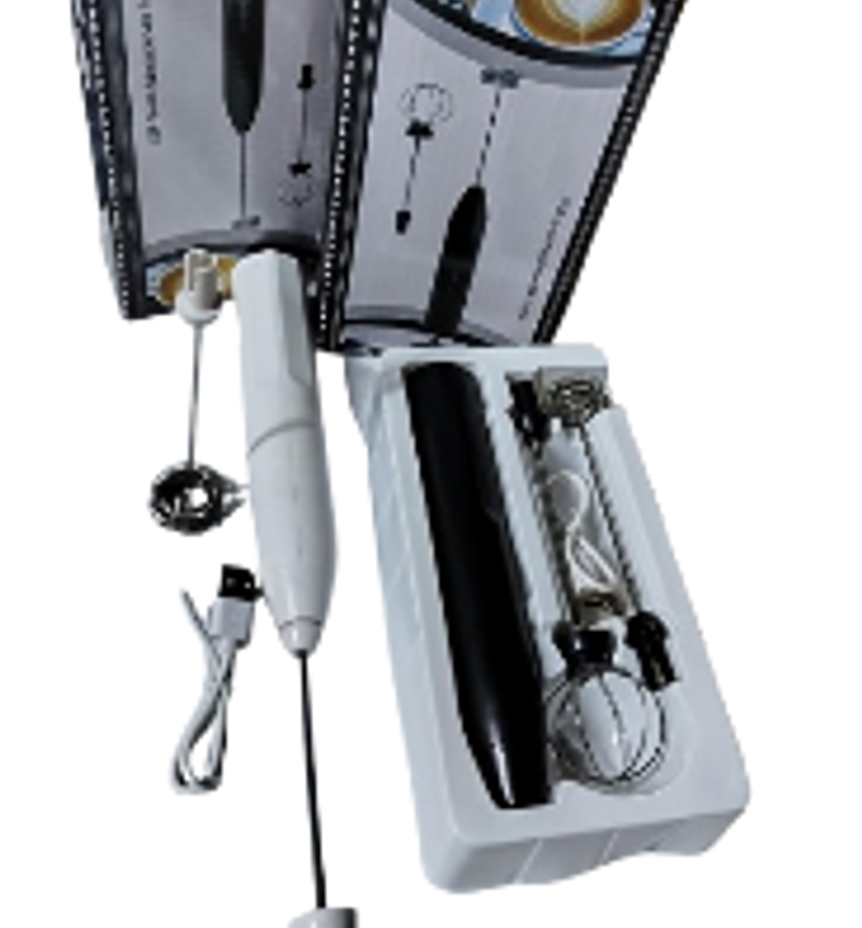 3-Speed Wireless Charging Milk Frother, Coffee Mixer & Egg Beater image