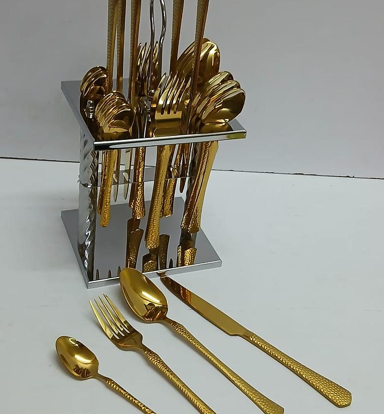 25 pcs Dining glister Astrid cutlery set with stand   image