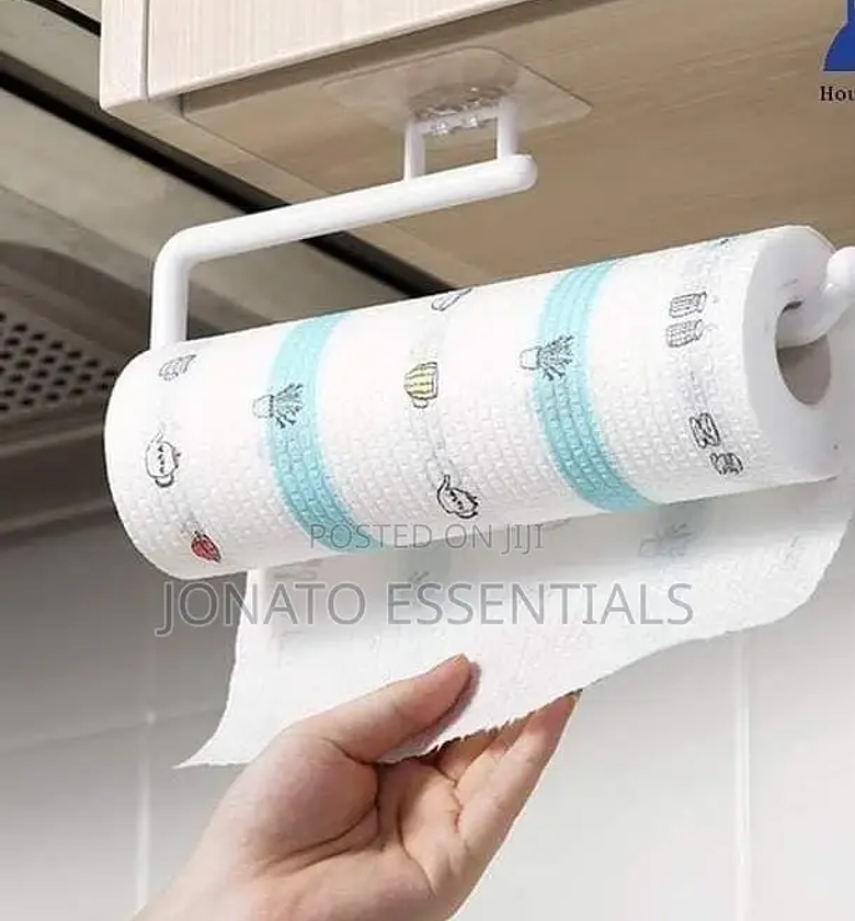 Kitchen Tissue And Towel Roll Holder Or Hanger image