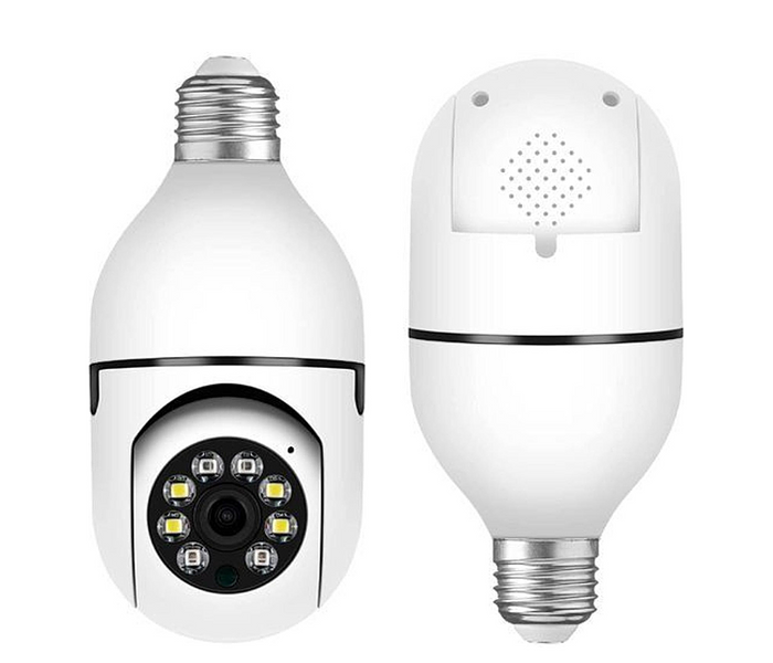 WiFi 1080P Night Vision Wireless 360 Degree Cctv Security Light 360 Panoramic Bulb Camera image
