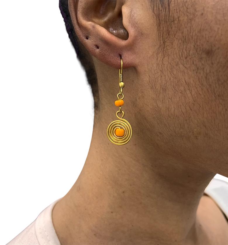 Nuru Brass Earrings  image