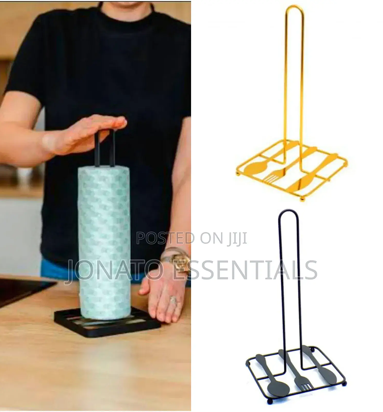 Metal Paper Towel Holder Stand, Kitchen Roll Dispenser image