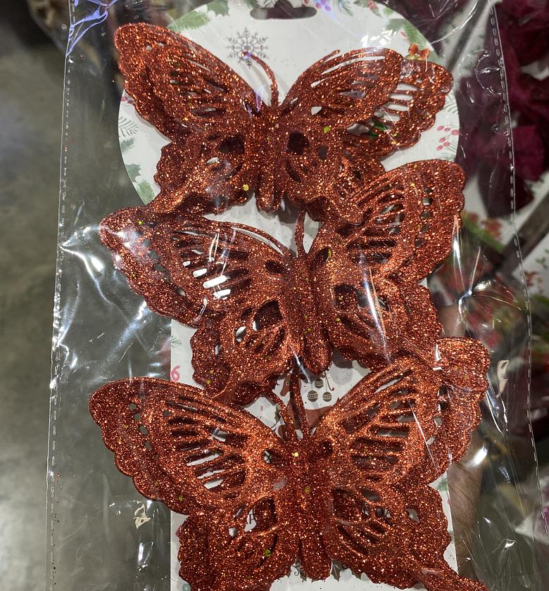 Christmas butterfly decor  image