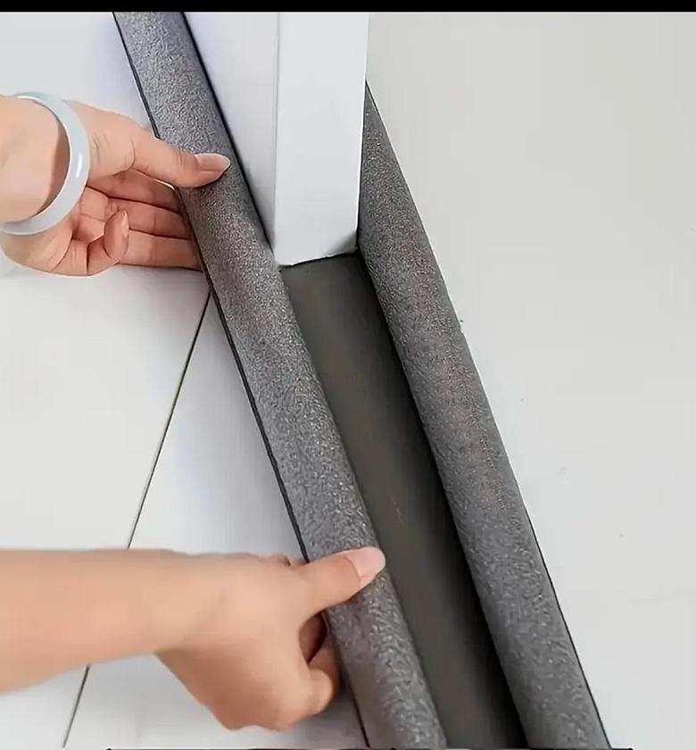 Universal Double-Sided Foam Door Draft Stopper and Sealer Strip image