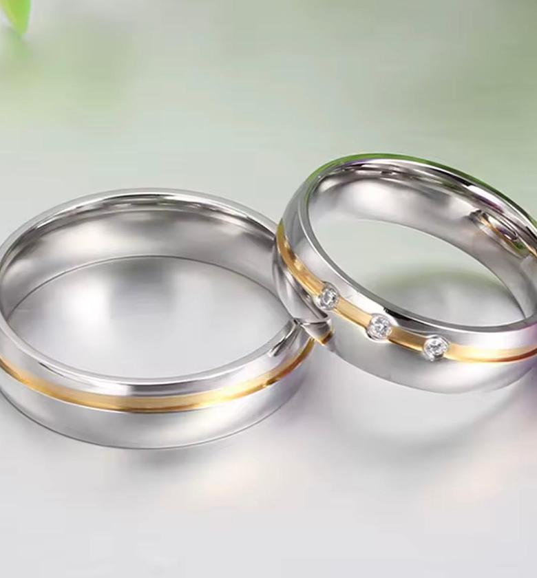 Eternal Bond Engravable Steel Band Set image