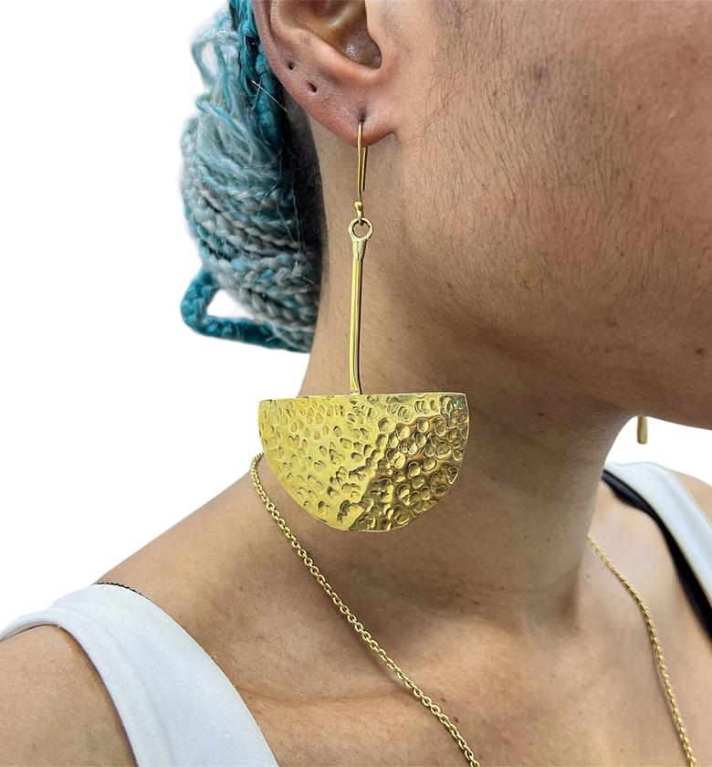 Abeni Brass Earrings  image