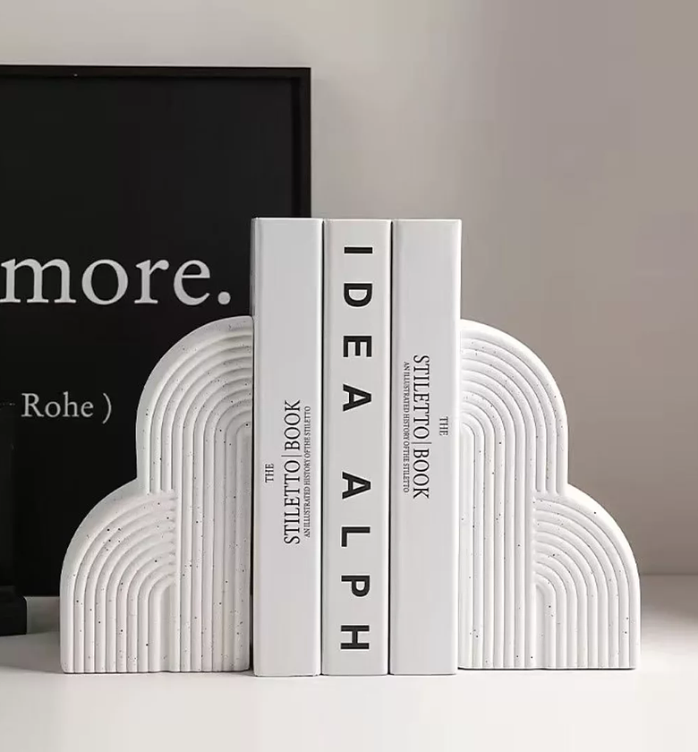 Ceramic Arched Bookend Holders image