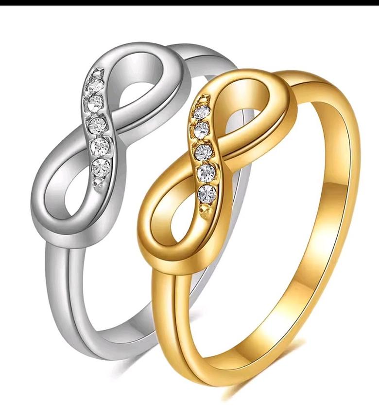 Stainless steel infinity promise ring image