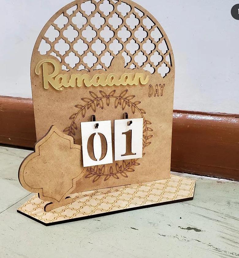 Ramadhan Decor / Eid Mubarak /Ramadhan count down Calendar. image