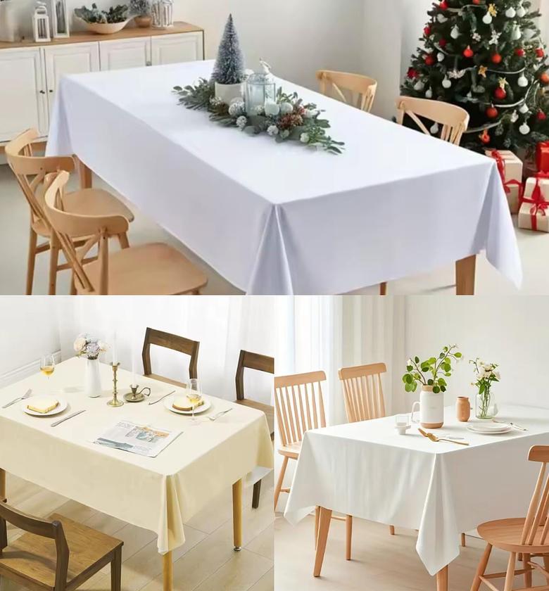 Premium Waterproof Rectangular Tablecloth 140x220cm - Stain Resistant image