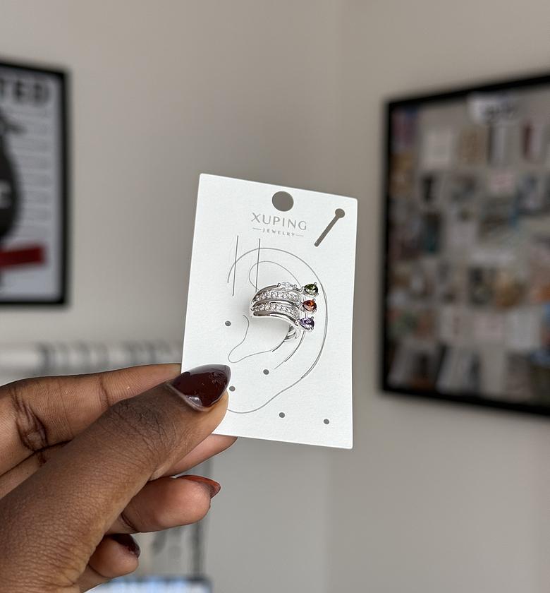 Triple Pavé Luminary Ear cuff image