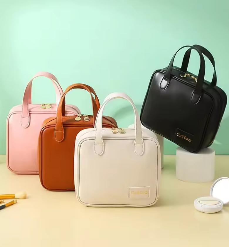 Leather cosmetic bag  image